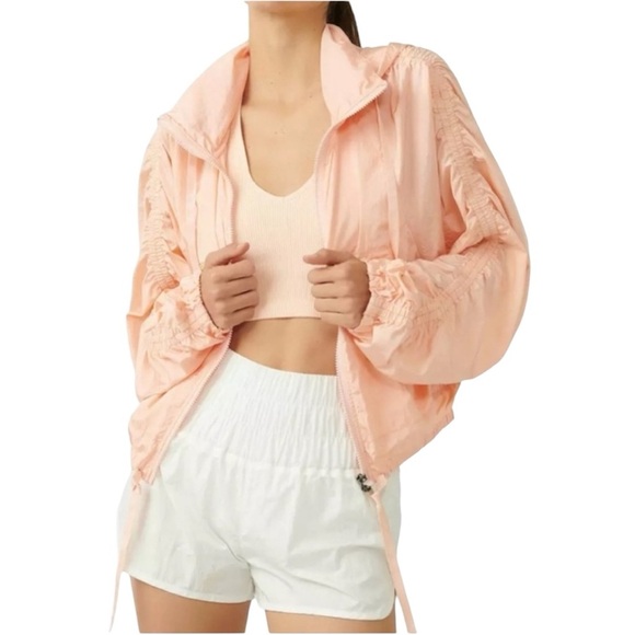 Free People Jackets & Blazers - Free People Way Home Packable Jacket Peach Size XS